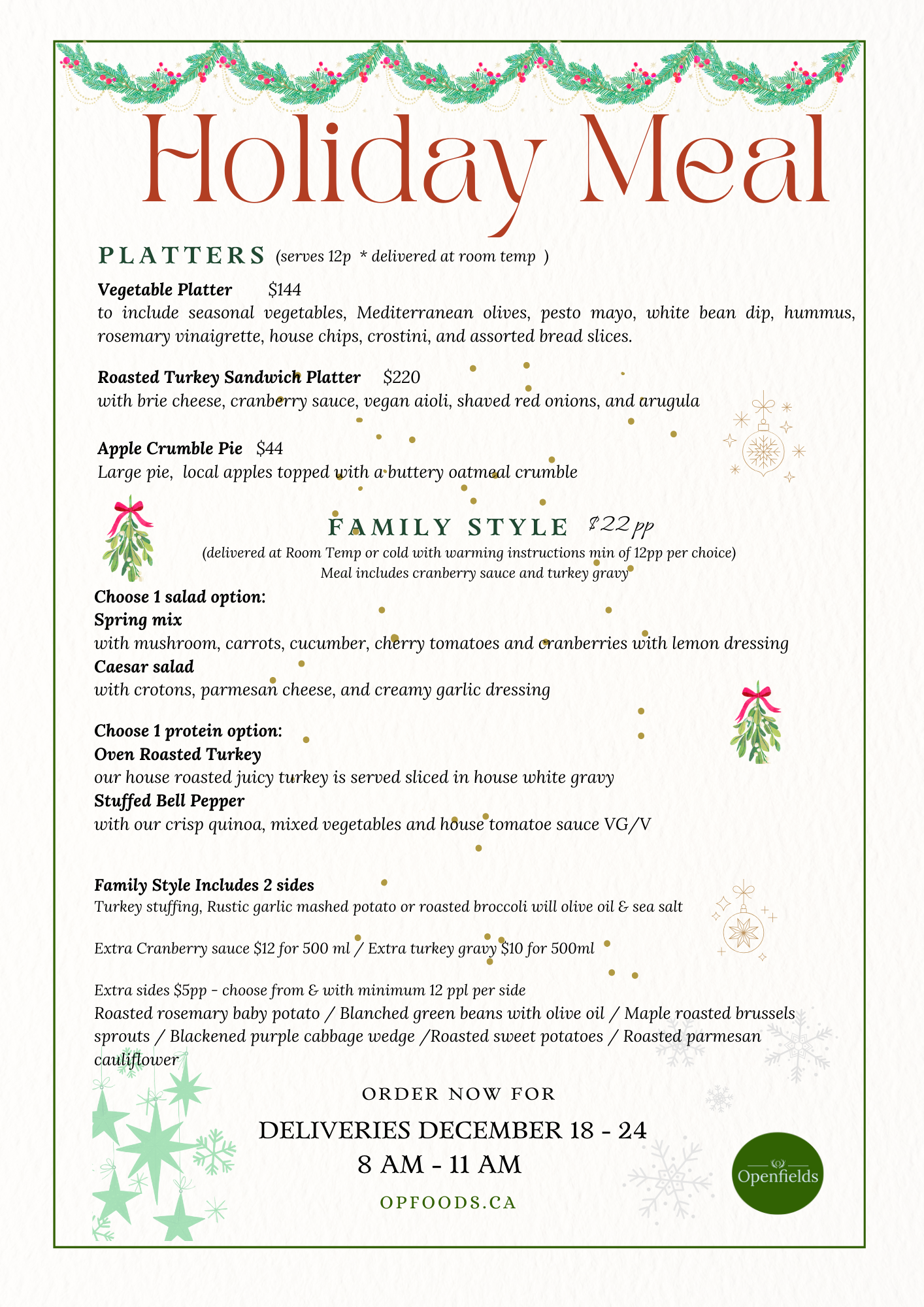Holiday Meal