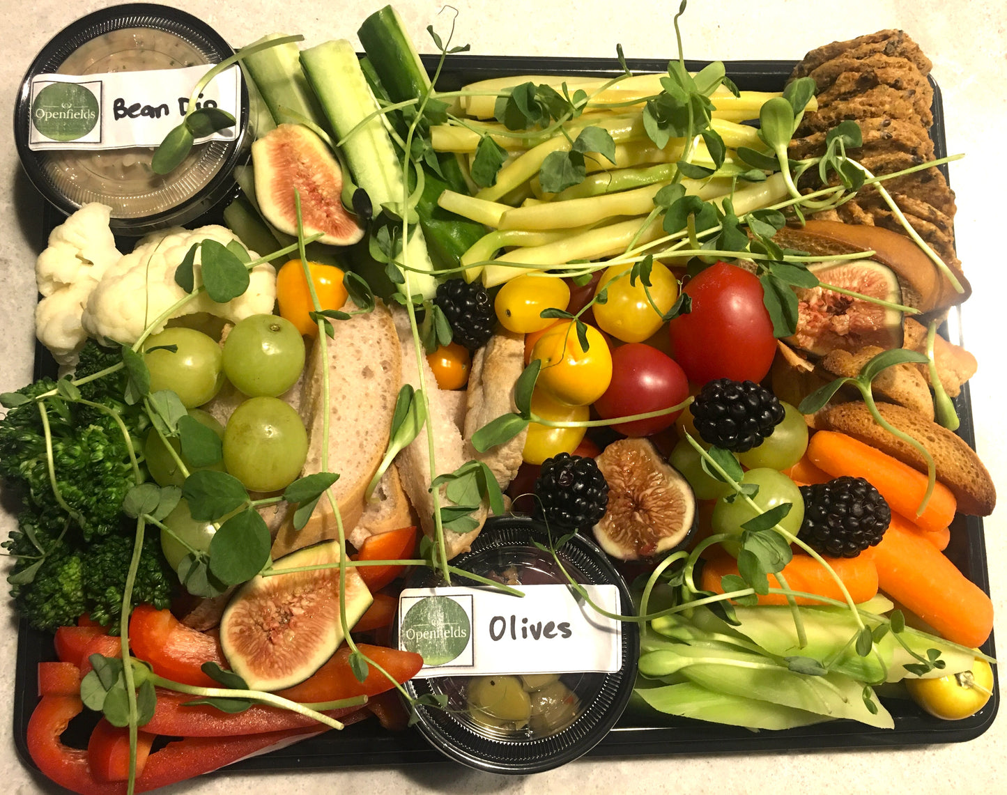 Charcuterie Plant Based Platter, Tray, Table Runner, Box or Cup