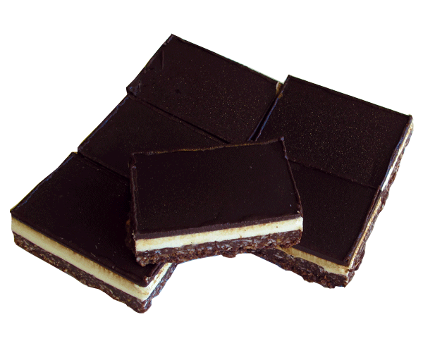 A Canadian classic, delicious chocolate, coconut crust, topped with vanilla custard, and more rich dark chocolate.